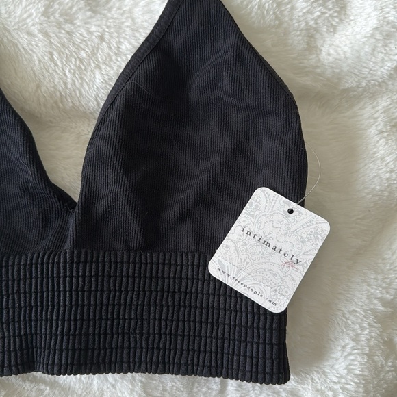 Free people black Ali low back seamless bra size XS/S NWT - Picture 2 of 6